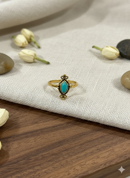 Turquoise Whisper Rings (Adjustable)