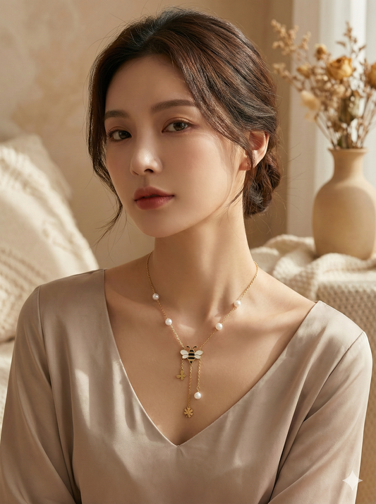 Honeybee Charm Necklace
