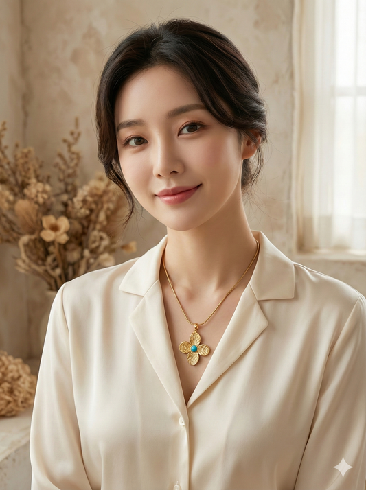 Turquoise Bloom Necklace