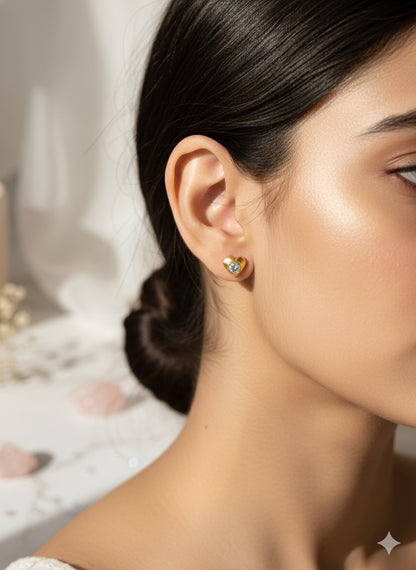Heartfelt Sparkle Studs