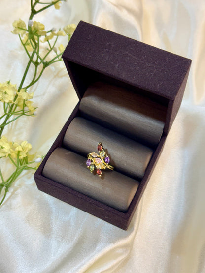 The Gemstone Cascade Ring