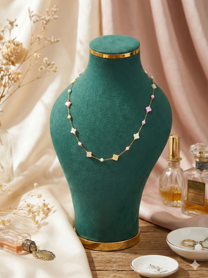 Serene Blossom Gold Chain Necklace