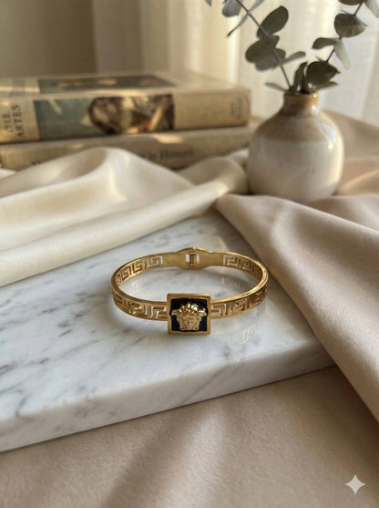 Grecian Gold & Black Bangle