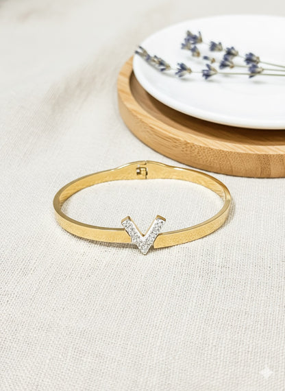 Radiant 'V' Cuff Bangle