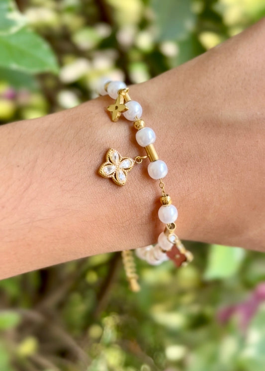 Pearl Butterfly Charm Luxe Bracelets 🤍✨