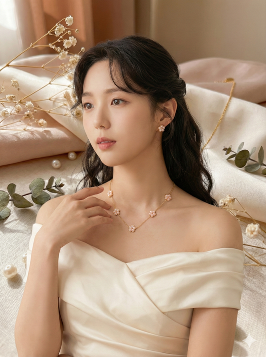 Bloom Necklace & Earrings Set