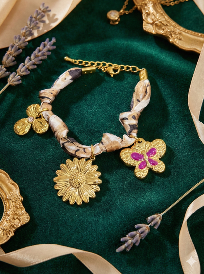 The Golden Bloom & Butterfly Bracelets