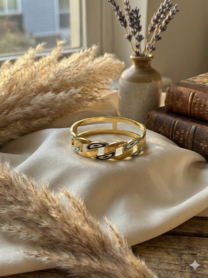 Nazar Link Cuff Bangle