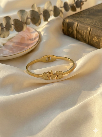 Twin Flutter Cuff Bangle