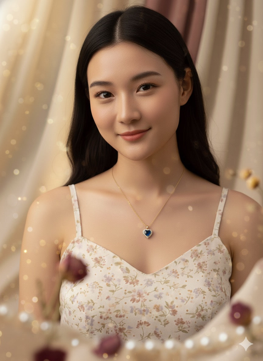 Crimson Allure Chain With Pendant