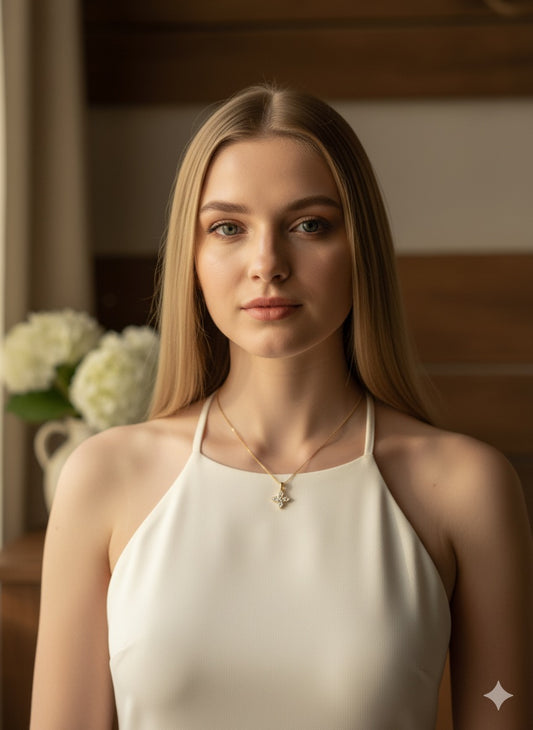 The Celestial Bloom Chain With Pendant