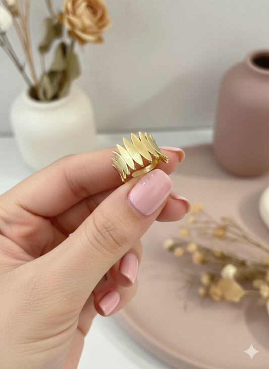 Solar Spike Crown Rings (Adjustable)