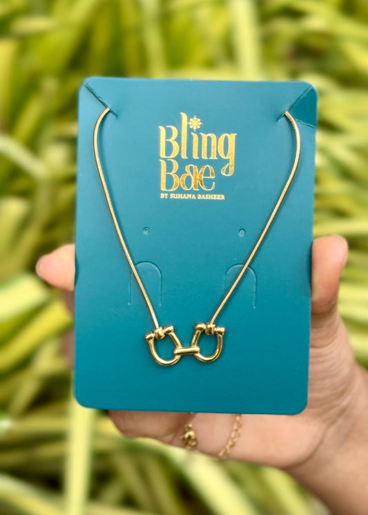 Dual Loop Knot Necklace ✨