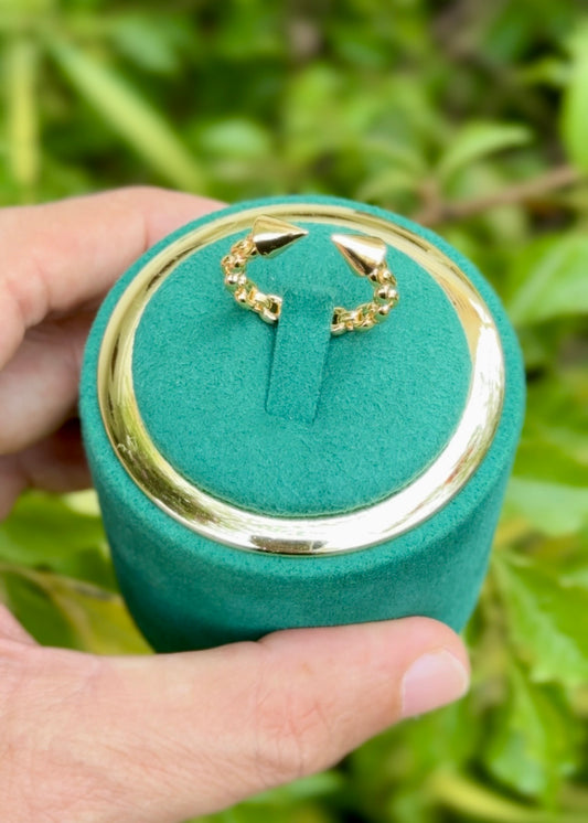 Golden Spike Chain Rings (Adjustable)