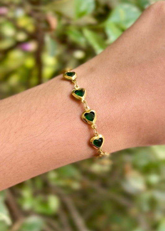 Emerald Heart Glow Bracelets 💚✨