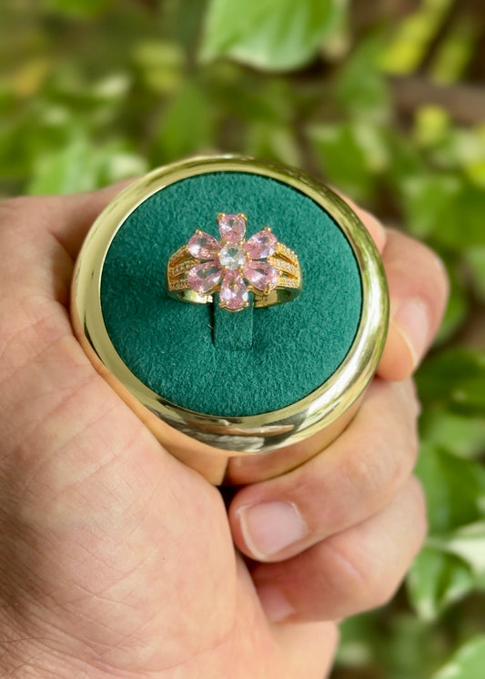 The Blushing Blossom Ring✨(Adjustable)
