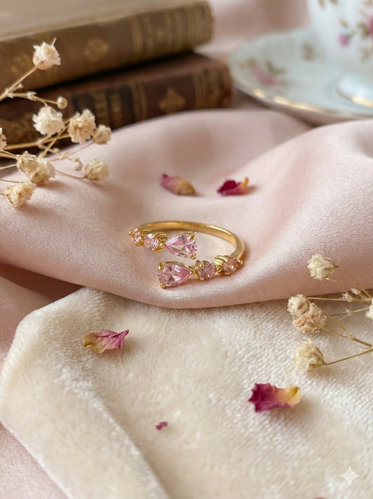 Pink Blossom Rings (Adjustable)