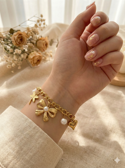 Pearl & Ribbon Whispers Bracelets