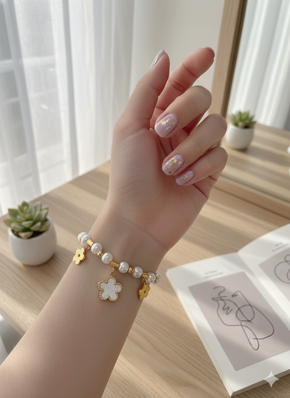 Pearlescent Petals Bracelets