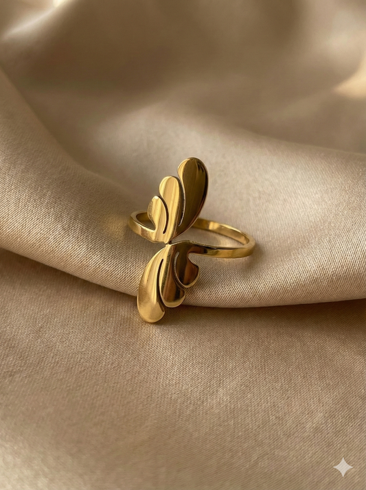 The Gilded Butterfly Wrap Rings