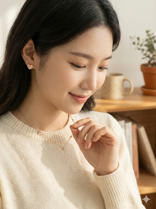Starlit Love Necklace & Earrings Set