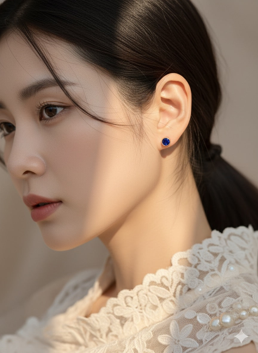 Royal Sapphire Studs