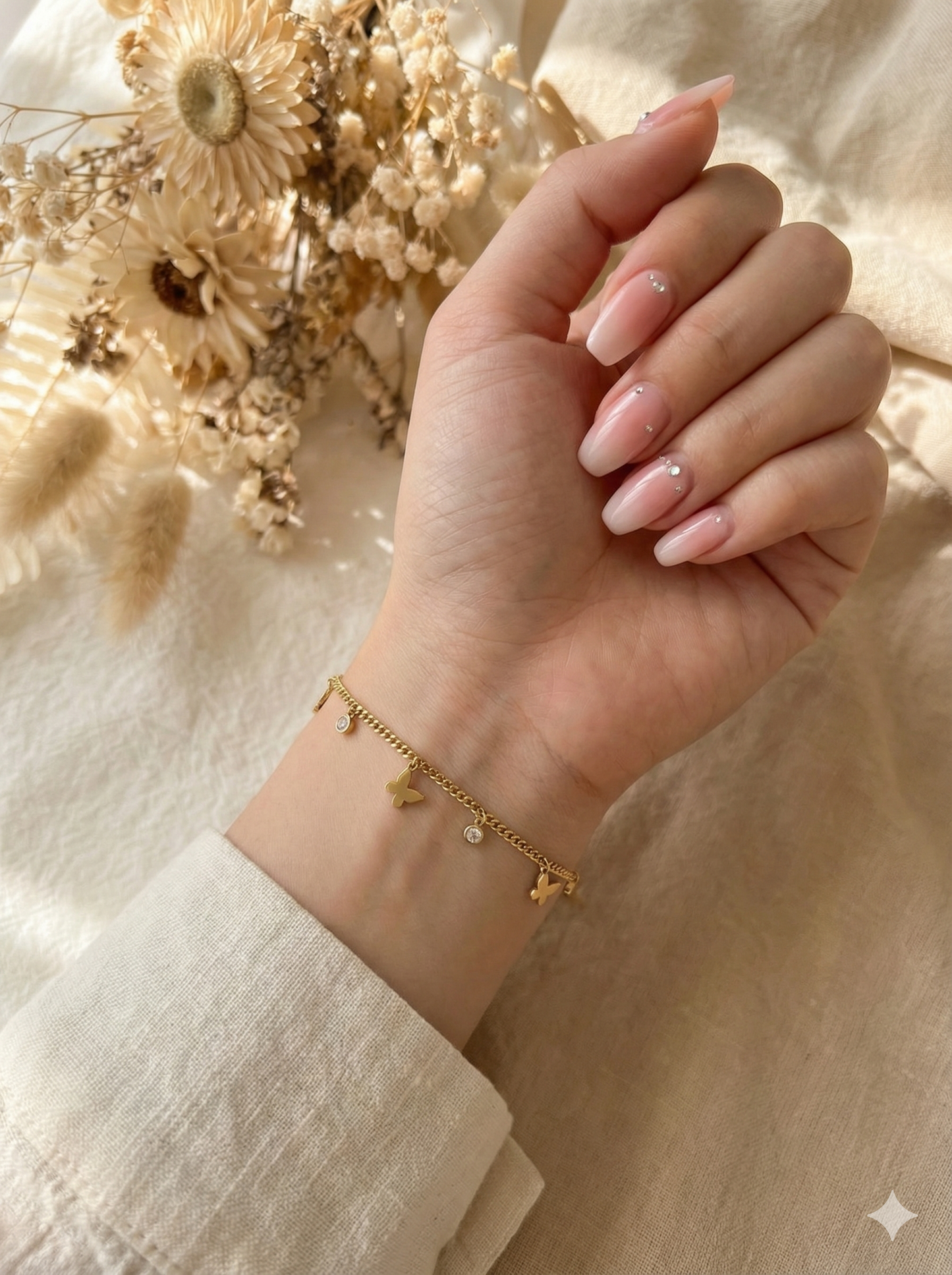 Butterfly Glow Anklet/Bracelet (Single Piece)