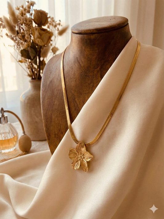 Golden Petal Necklace