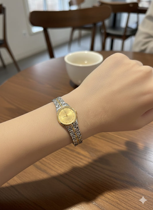 Ruinita Luxury Classic Two-Tone Bracelet Watch