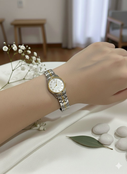 Ruinita Luxury Royal Classic Two-Tone Bracelet Watch