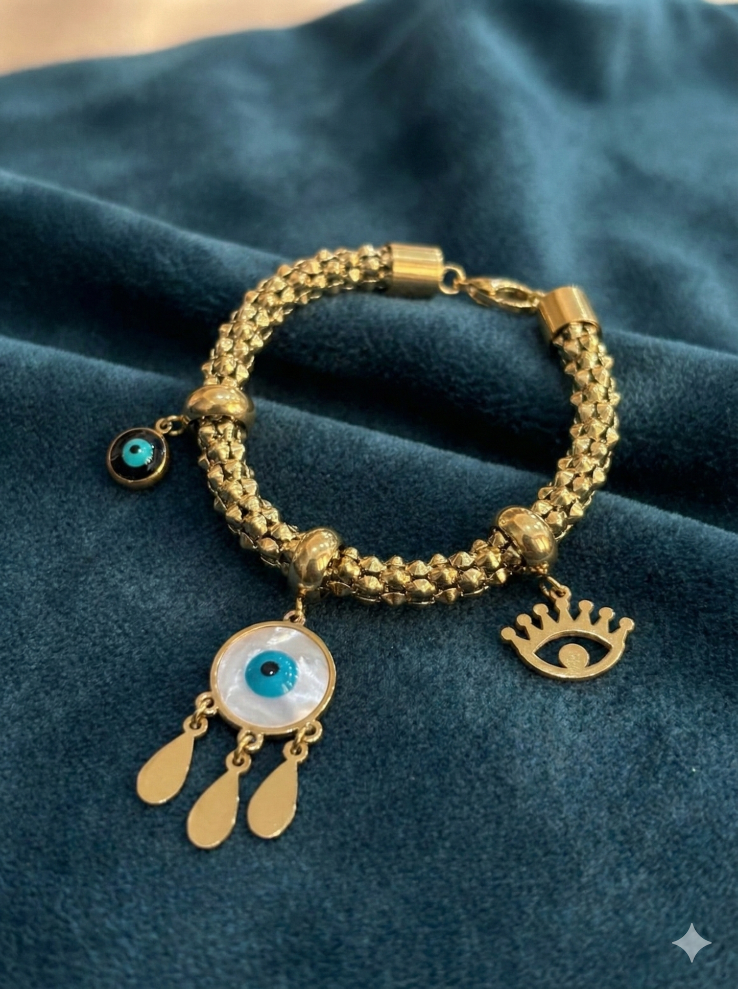 Triple Gaze Charm Bracelets