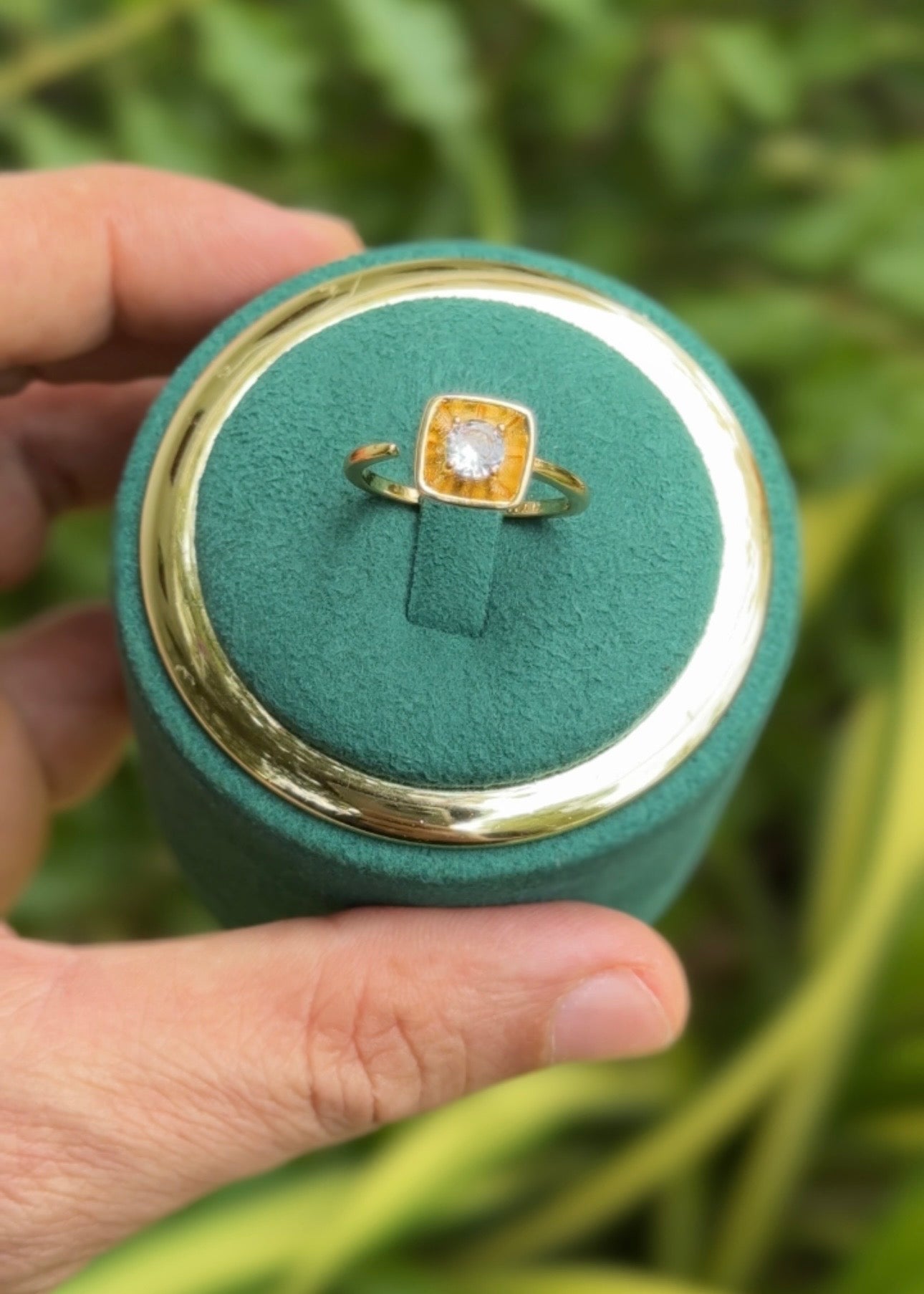 Golden Sun Halo Rings (Adjustable)