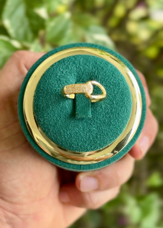 Modern Interlock Statement Ring✨(Adjustable)