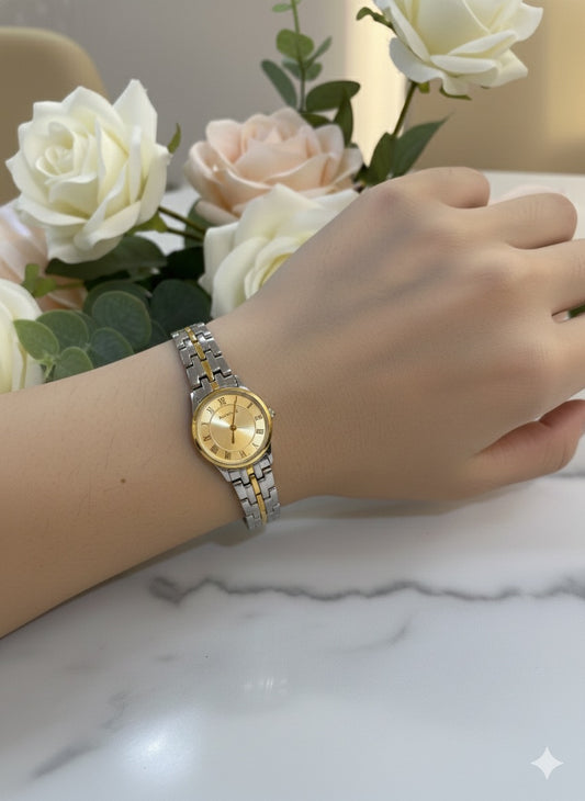 Ruinita Classic Two-Tone Luxury Bracelet Watch