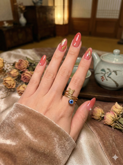 Evil-Eye Butterfly Guard Rings