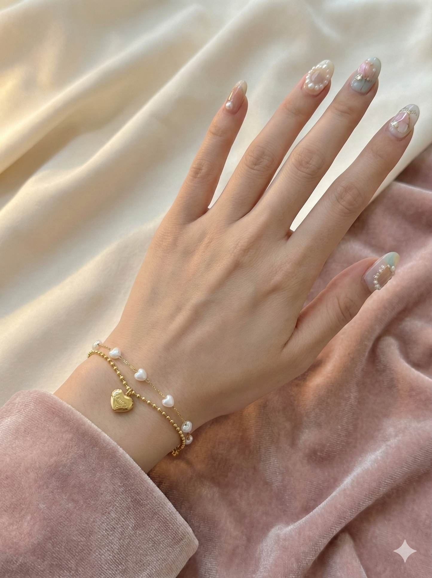 Pearl Love Layer Anklet/Bracelet (Single Piece)