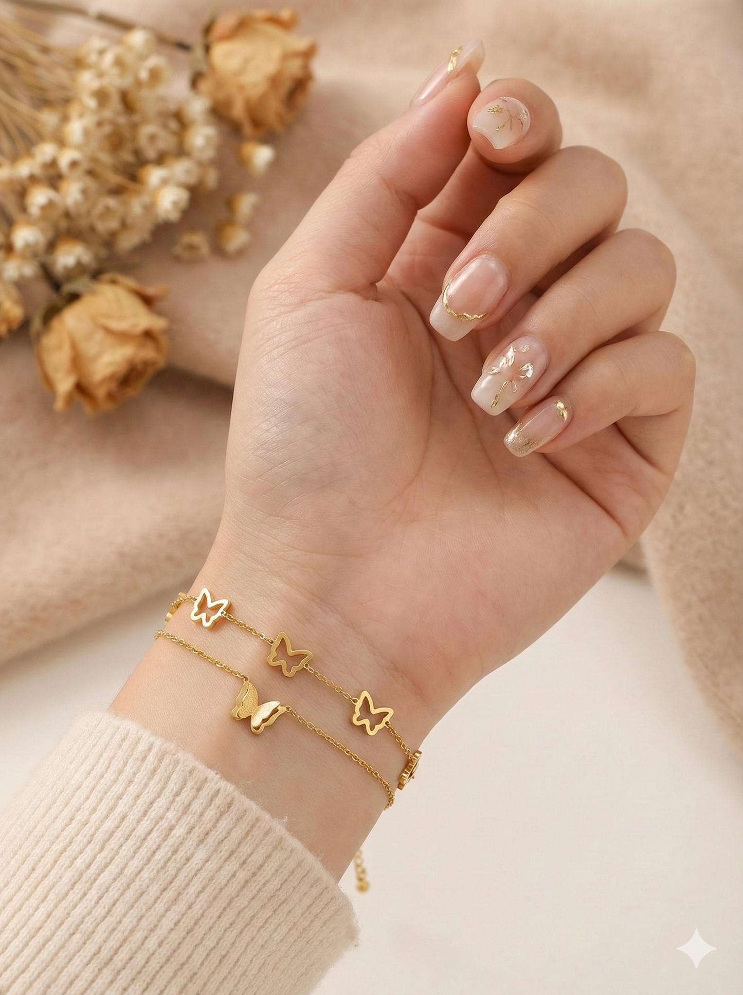 Butterfly Trail Anklet/Bracelet (Single Piece)