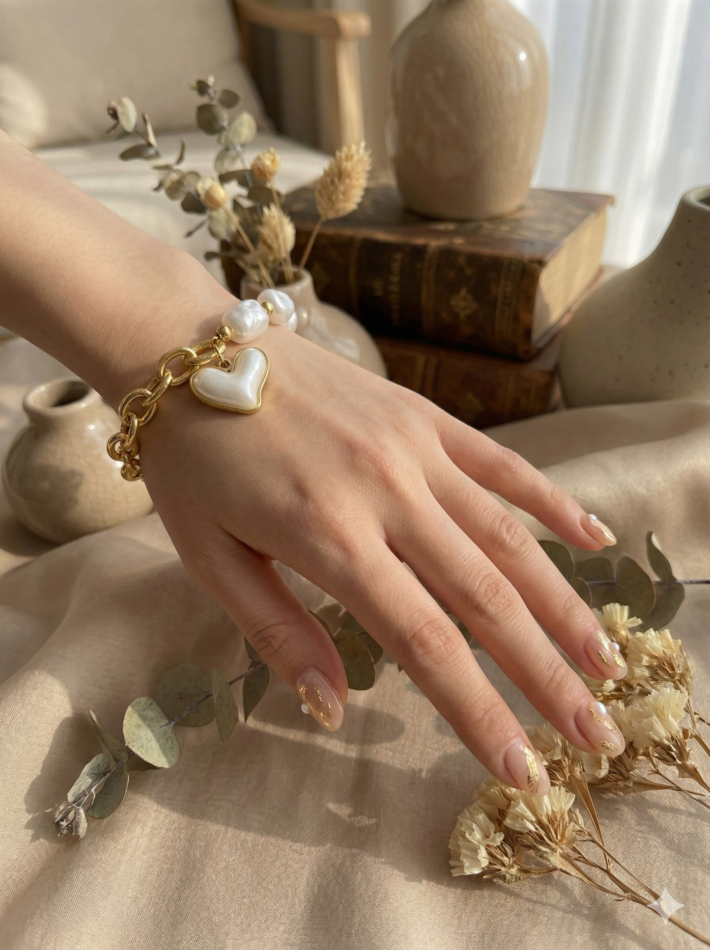 Pearlescent Heartbeat Bracelets