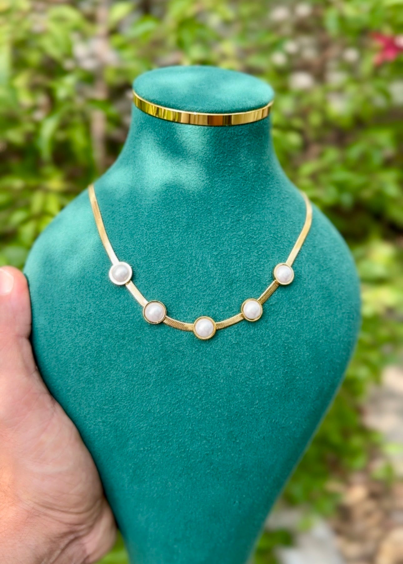Pearl Dots Grace Necklace 🤍✨