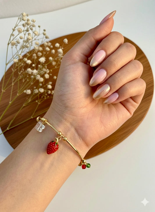 Berry Charm Cuff Bangle