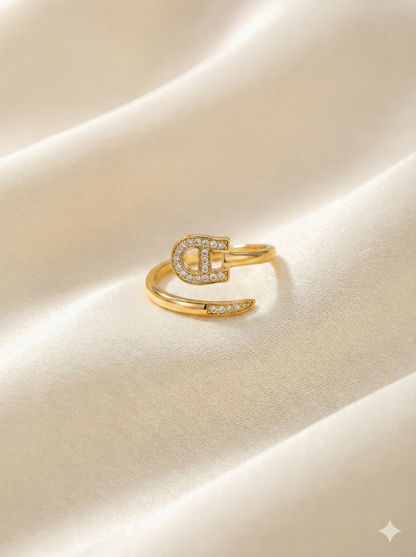 Poise Curve Rings (Adjustable)