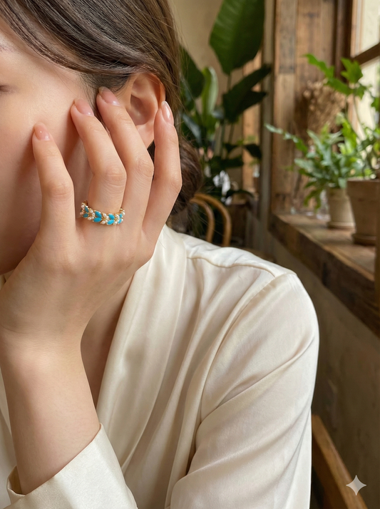 Aqua Garden Rings