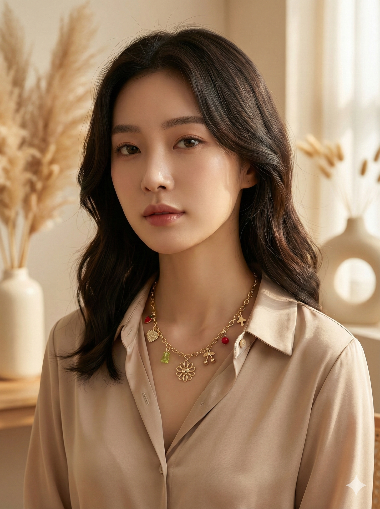 Berry Blossom Charm Necklace