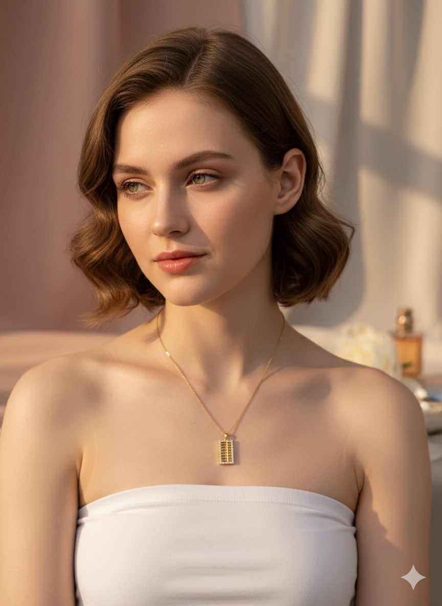 Abacus Chain With Pendant