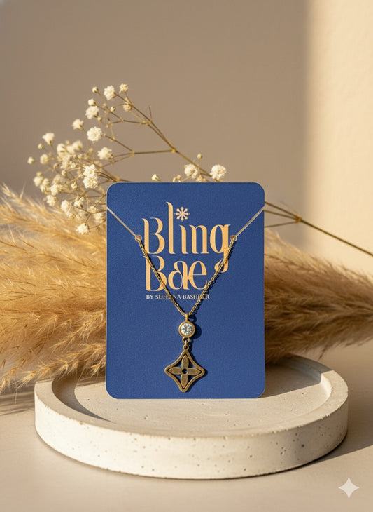 Cosmic Bloom Chain With Pendant