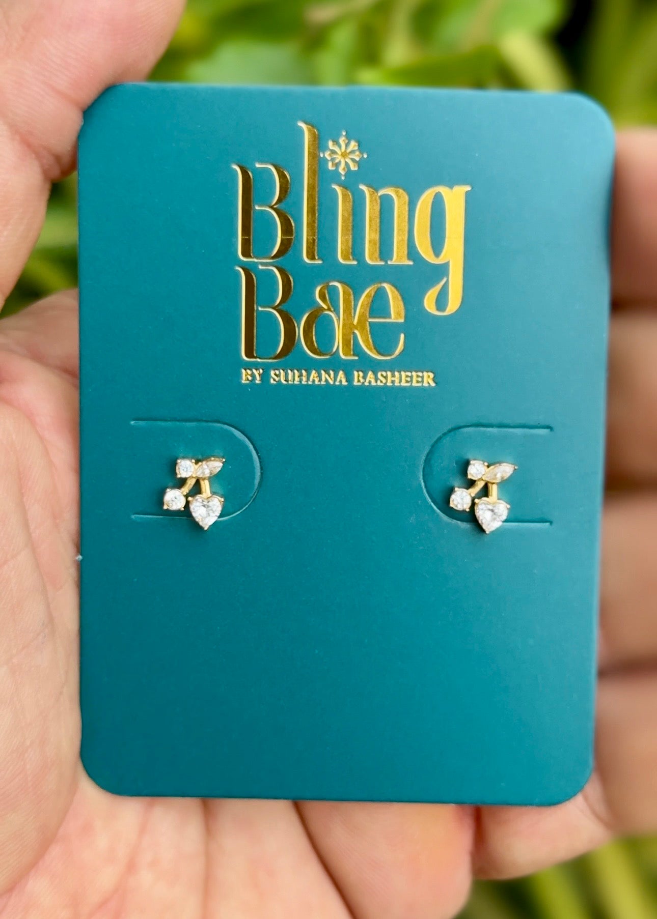 Cherry Spark Mini Studs ✨ (316L Grade)