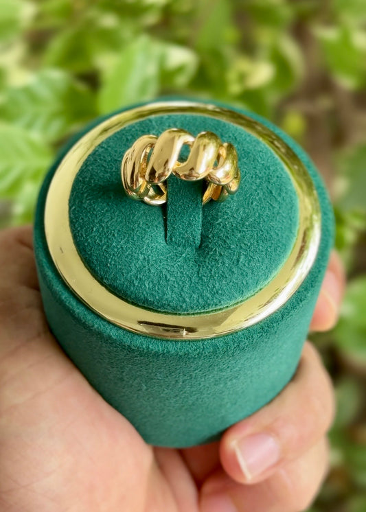 The Croissant Dome Ring✨(Adjustable)