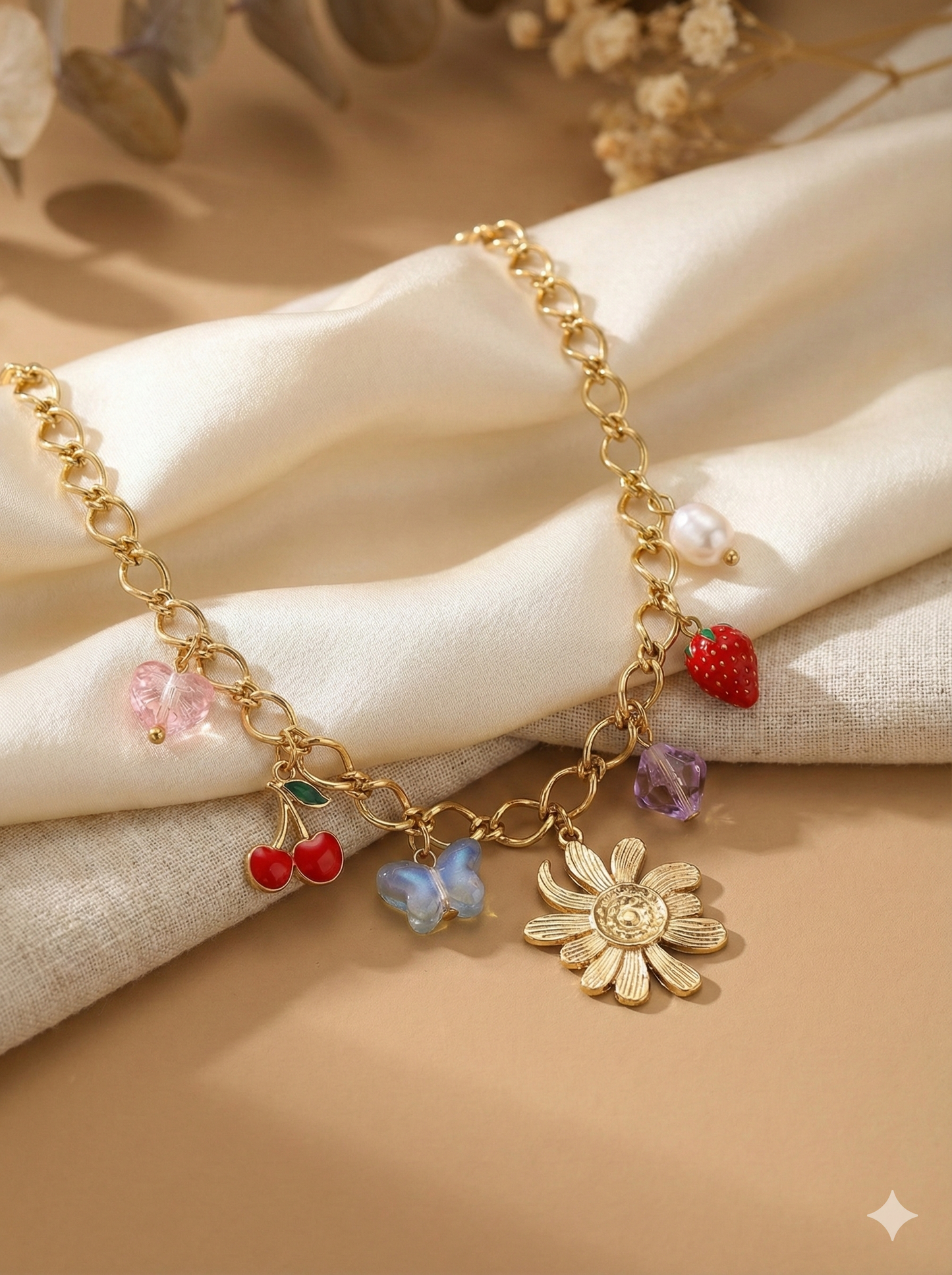 Spring Garden Charm Necklace