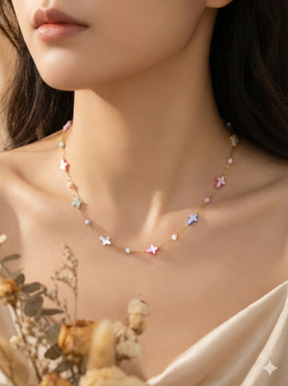 Cotton Candy Faith Necklace