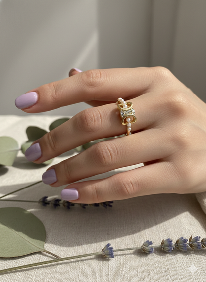 Triple Moon Goddess Rings